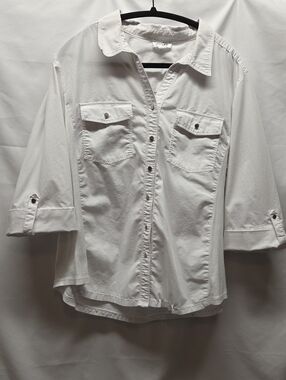 East 5th White Button-Up Shirt